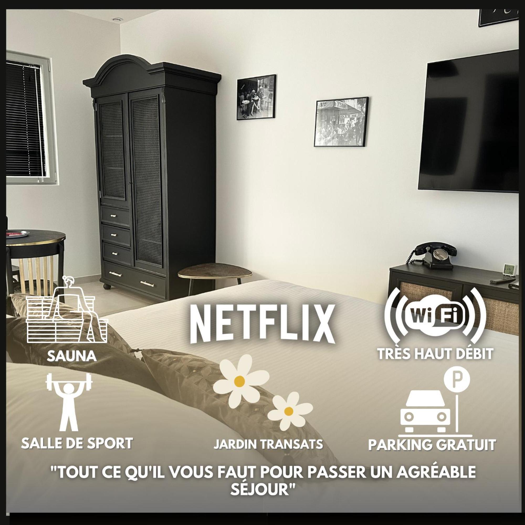 La Villa Perchee Calme, Sauna, Parking Prive Saint-Prix  المظهر الخارجي الصورة